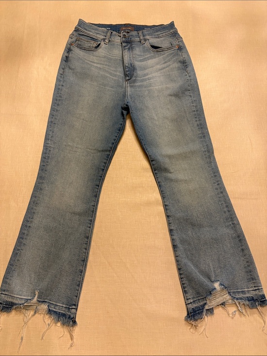 DL1961 Denim - DL1961 Light Blue Raw-Hem Flare Jeans